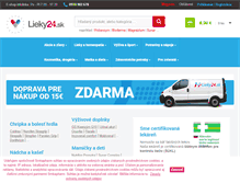 Tablet Screenshot of lieky24.sk